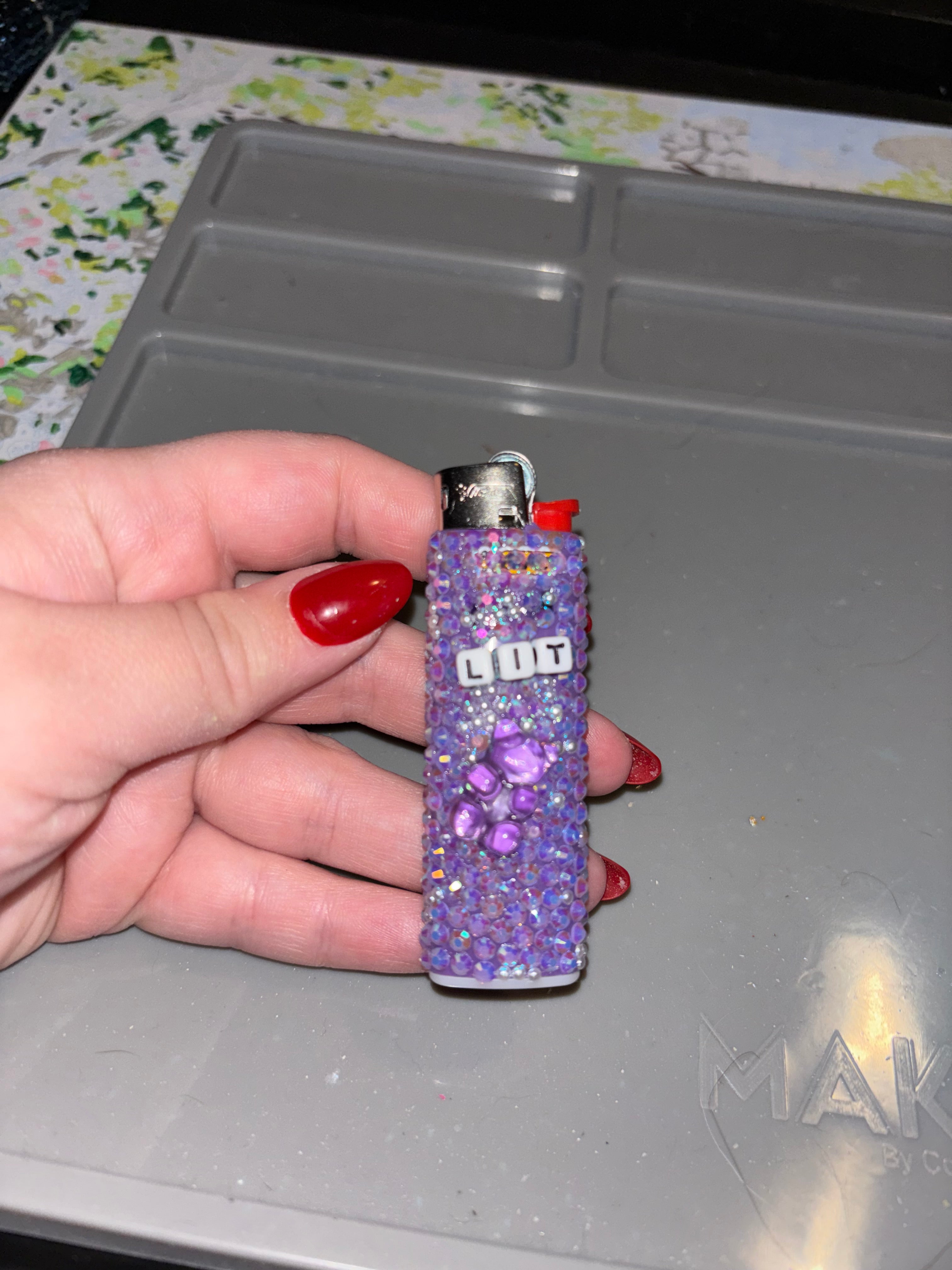 Rhinestoned ‘Lit’ lighter