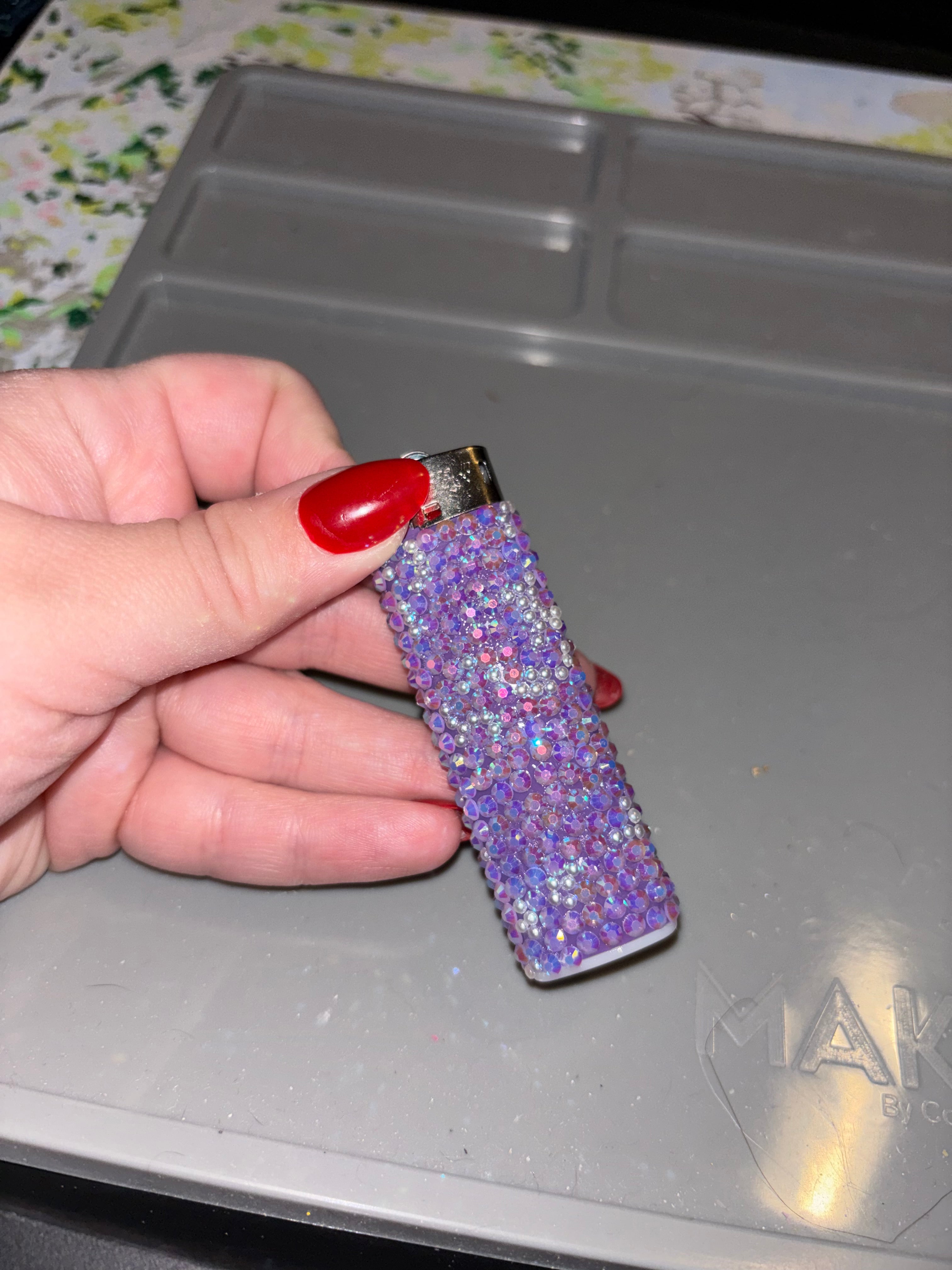 Rhinestoned ‘Lit’ lighter